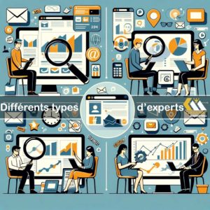 Différents types d'experts en marketing digital