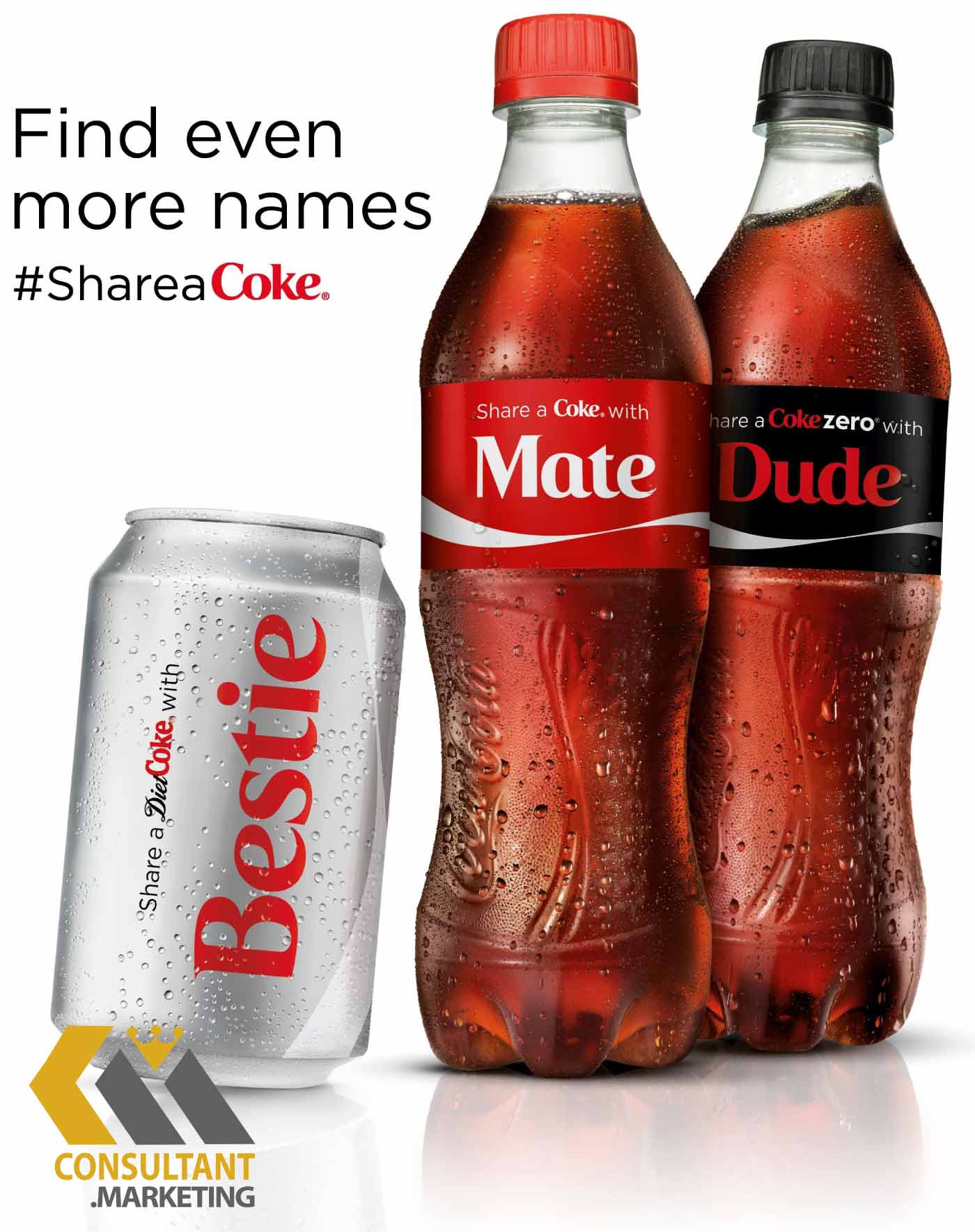 campagne marketing Share a  coke with